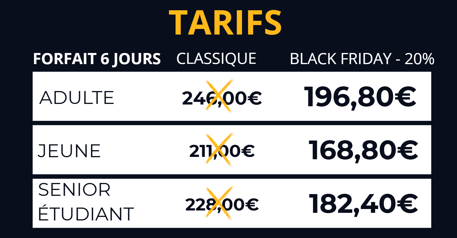 Tarif Black Friday -20%